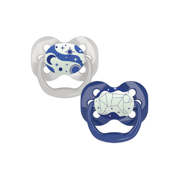 Dr. Brown's Advantage Night Σιλικόνης Blue 0-6m 2τμχ